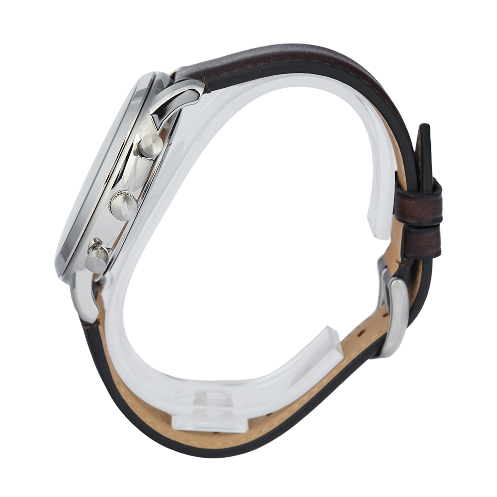 Fossil Neutra Chronograph Black Dial Brown Leather Strap Watch for Men - FS6024 Buy Now By Fossil