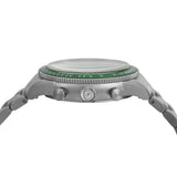 Fossil Sport Tourer Chronograph Green Dial Silver Steel Strap Watch for Men - FS6048 Buy Now By Fossil