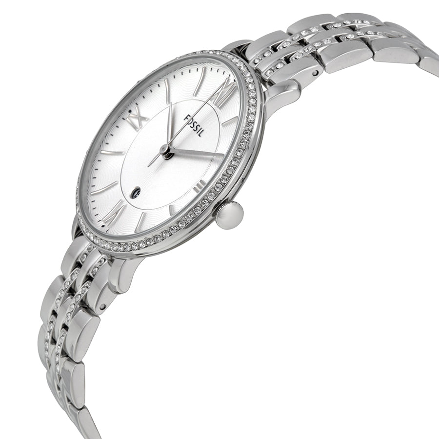 Fossil Jacqueline White Dial Silver Steel Strap Watch for Women - ES3545 Buy Now By Fossil
