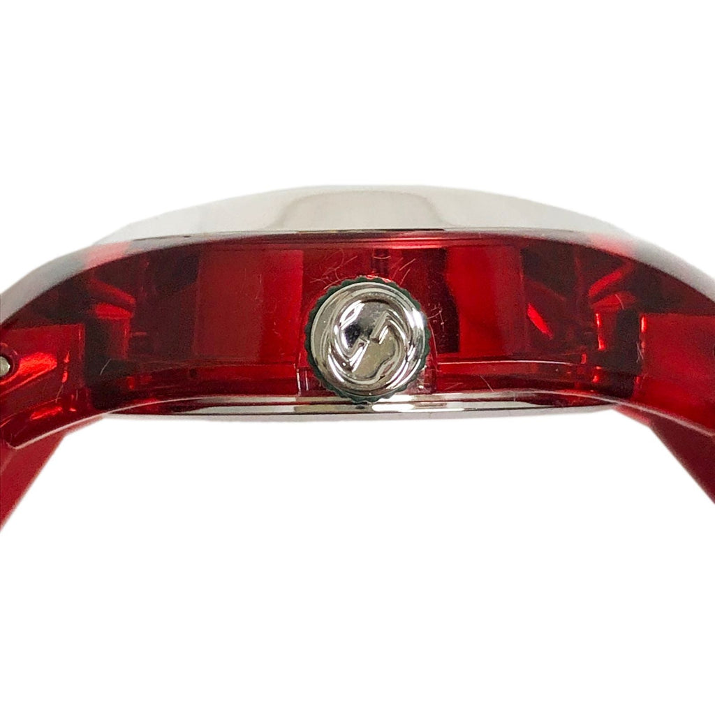 Gucci Sync Quartz Red Dial Red Rubber Strap Watch For Women - YA137303 Buy Now By Gucci