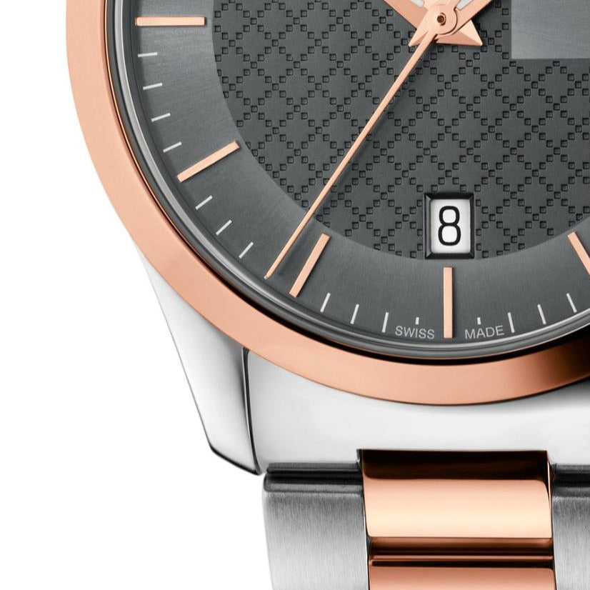 Gucci G Timeless Grey Dial Two Tone Steel Strap Watch For Women - YA126527 Buy Now By Gucci