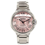 Cartier Ballon Bleu De Cartier Pink Dial Silver Steel Strap Watch for Women - W6920041 Buy Now By Cartier
