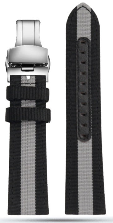 Emporio Armani Luigi Chronograph Quartz Black Dial Two Tone Nylon Strap Watch For Men - AR1948 Buy Now By Emporio Armani