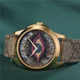 Gucci G Timeless Eye Beige Dial Beige Leather Strap Watch For Men - YA1264022 Buy Now By Gucci