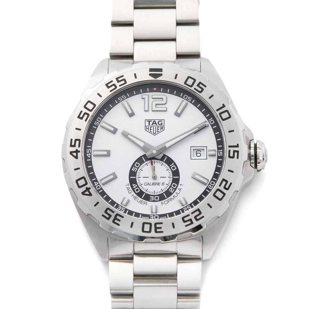 Tag Heuer Formula 1 Calibre 6 Automatic White Dial Silver Steel Strap Watch for Men - WAZ2013.BA0842 Buy Now By Tag Heuer