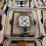 Fossil Inscription Multifunction Silver Dial Grey Steel Strap Watch for Men - BQ2657 Buy Now By Fossil
