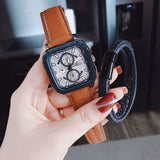 Fossil Inscription Multifunction Silver Dial Brown Leather Strap Watch for Men - BQ2658 Buy Now By Fossil