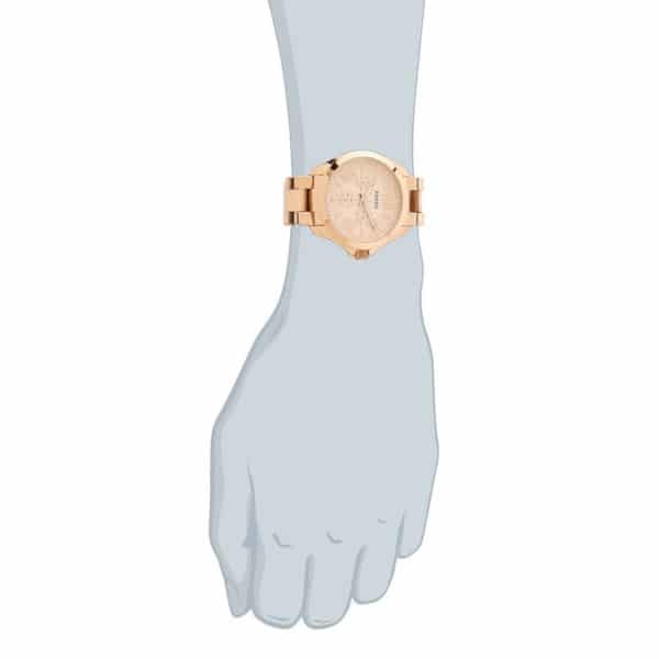 Fossil Cecile Rose Gold Dial Rose Gold Steel Strap Watch for Women - AM4511 Buy Now By Fossil