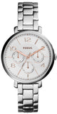 Fossil Jacqueline Multifunction White Dial Silver Steel Strap Watch for Women - ES3738 Buy Now By Fossil