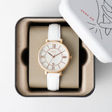 Fossil Jacqueline Quartz Mother of Pearl White Dial White Leather Strap Watch for Women - ES4579 Buy Now By Fossil