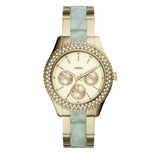 Fossil Stella Multifunction Gold Dial Two Tone Steel Strap Watch for Women - ES4757 Buy Now By Fossil