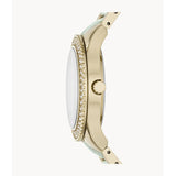 Fossil Stella Multifunction Gold Dial Two Tone Steel Strap Watch for Women - ES4757 Buy Now By Fossil