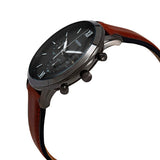 Fossil Neutra Chronograph Grey Dial Brown Leather Strap Watch for Men - FS5512 Buy Now By Fossil