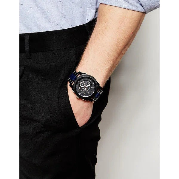 Fossil Machine Chronograph Black Dial Two Tone Steel Strap Watch for Men - FS5164 Buy Now By Fossil