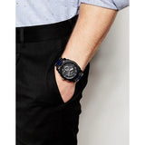 Fossil Machine Chronograph Black Dial Two Tone Steel Strap Watch for Men - FS5164 Buy Now By Fossil