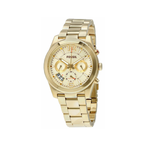 Fossil Boyfriend Gold Dial Gold Steel Strap Watch for Women - ES3884 Buy Now By Fossil