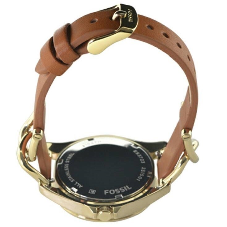 Fossil Riley Multifunction White Dial Orange Leather Strap Watch for Women - ES3723 Buy Now By Fossil