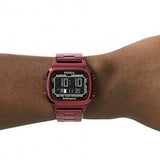 Fossil Retro Analog-Digital Black Dial Red Steel Strap Watch for Men - FS5897 Buy Now By Fossil