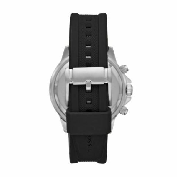 Fossil Bannon Multifunction Black Dial Black Silicone Strap Watch for Men - BQ2494 Buy Now By Fossil
