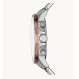 Fossil Bannon Multifunction Brown Dial Two Tone Steel Strap Watch for Men - BQ2502 Buy Now By Fossil