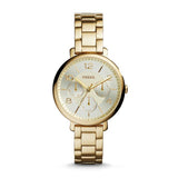 Fossil Jacqueline Rose Gold Dial Rose Gold Steel Strap Watch for Women - ES3667 Buy Now By Fossil