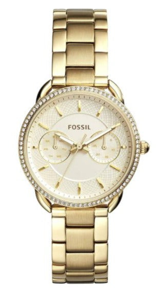 Fossil Tailor Gold Dial Gold Steel Strap Watch for Women - ES4263 Buy Now By Fossil