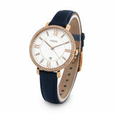 Fossil Jacqueline White Dial Blue Leather Strap Watch for Women - ES4291 Buy Now By Fossil