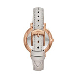 Fossil Jacqueline Mother of Pearl Dial Grey Leather Strap Watch for Women - ES4672 Buy Now By Fossil