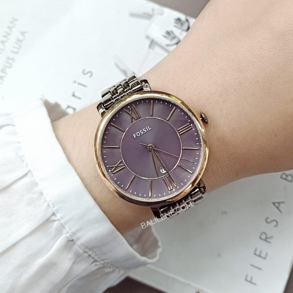 Fossil Jacqueline Brown Dial Brown Steel Strap Watch for Women - ES4275 Buy Now By Fossil