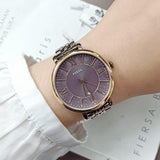 Fossil Jacqueline Brown Dial Brown Steel Strap Watch for Women - ES4275 Buy Now By Fossil