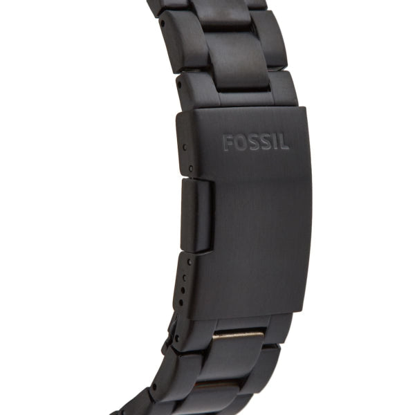 Fossil The Commuter Brown Dial Black Steel Strap Watch for Men - FS5277 Buy Now By Fossil