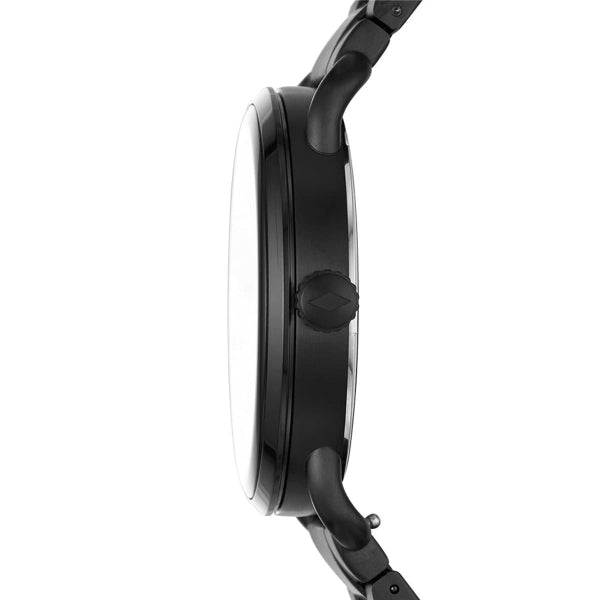 Fossil The Commuter Brown Dial Black Steel Strap Watch for Men - FS5277 Buy Now By Fossil