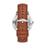Fossil The Minimalist 3H Blue Dial Brown Leather Strap Watch for Men - FS5499 Buy Now By Fossil