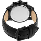 Fossil Goodwin Chronograph Black Dial Black Leather Strap Watch for Men - FS5585 Buy Now By Fossil