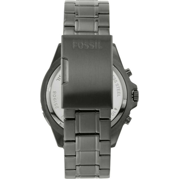 Fossil Garrett Chronograph Grey Dial Grey Steel Strap Watch for Men - FS5621 Buy Now By Fossil