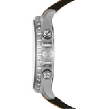 Fossil Dillinger Luggage Chronograph Green Dial Brown Leather Strap Watch for Men - FS5734 Buy Now By Fossil