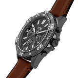 Fossil Garrett Chronograph Grey Dial Brown Leather Strap Watch for Men - FS5770 Buy Now By Fossil