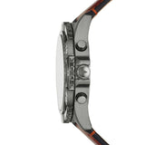 Fossil Garrett Chronograph Grey Dial Brown Leather Strap Watch for Men - FS5770 Buy Now By Fossil