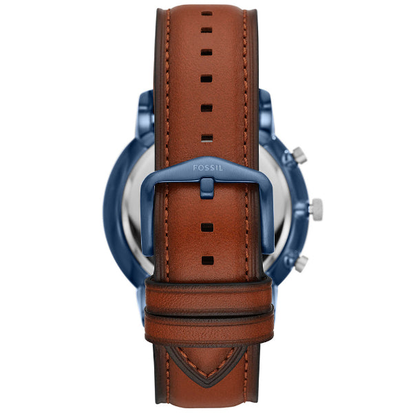 Fossil Neutra Chronograph Blue Dial Brown Leather Strap Watch for Men - FS5453 Buy Now By Fossil
