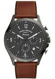Fossil Forrester Chronograph Grey Dial Brown Leather Strap Watch for Men - FS5815
