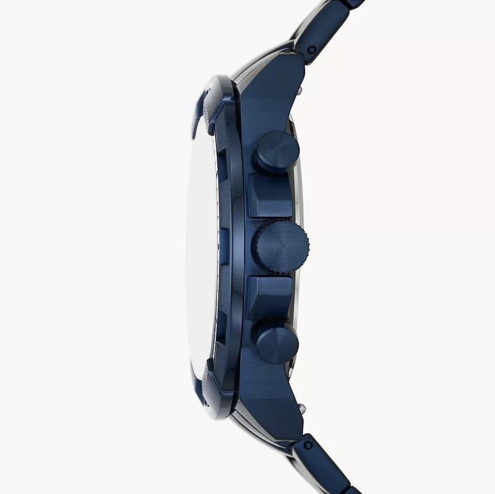 Fossil Bronson Chronograph Blue Dial Blue Steel Strap Watch for Men - FS5916 Buy Now By Fossil