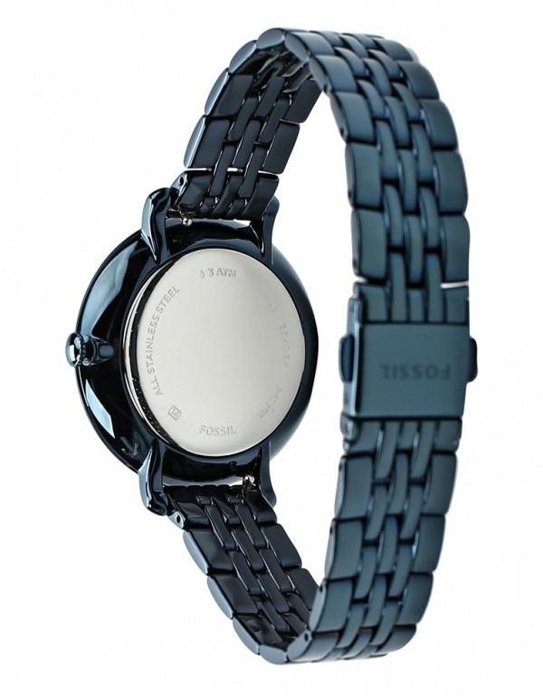 Fossil Jacqueline Blue Dial Blue Steel Strap Watch for Women - ES4094 Buy Now By Fossil
