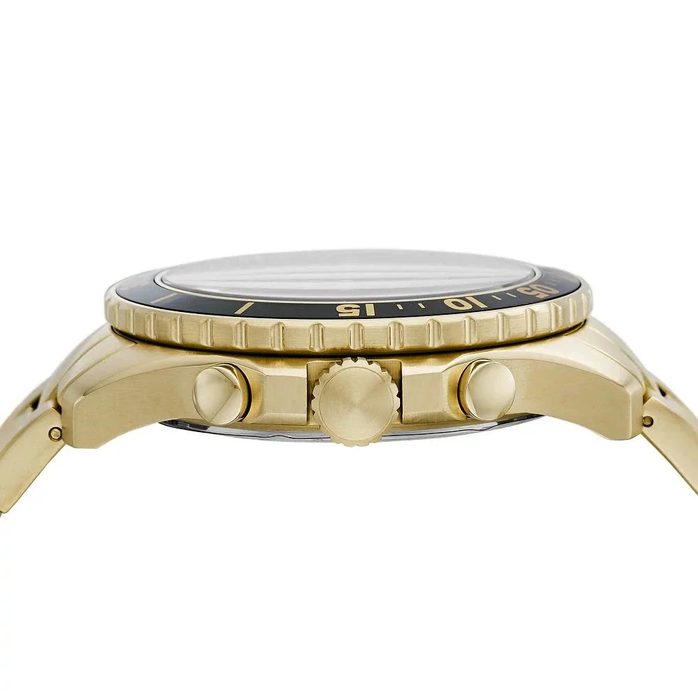 Fossil FB-03 Chronograph Black Dial Gold Steel Strap Watch for Men - FS5727 Buy Now By Fossil