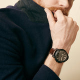 Fossil Grant Chronograph Brown Dial Brown Leather Strap Watch for Men - FS5088 Buy Now By Fossil