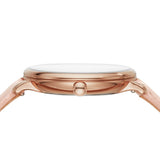 Fossil Jacqueline Three Hand Mother of Pearl Dial Pink Leather Strap Watch for Women - ES4671 Buy Now By Fossil