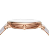 Fossil Jacqueline Mother of Pearl Dial Grey Leather Strap Watch for Women - ES4672 Buy Now By Fossil