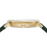 Fossil Jacqueline Multifunction Moonphase Mother of Pearl White Dial Green Leather Strap Watch for Women - ES5244 Buy Now By Fossil