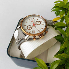 Fossil Original Boyfriend White Dial Light Blue Leather Strap Watch for Women - ES4045 Buy Now By Fossil