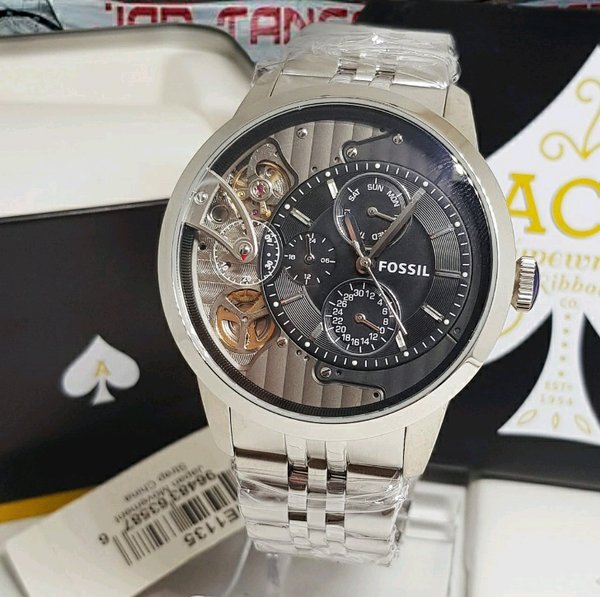Fossil Townsman Multifunction Black Dial Silver Steel Strap Watch for Men - ME1135 Buy Now By Fossil