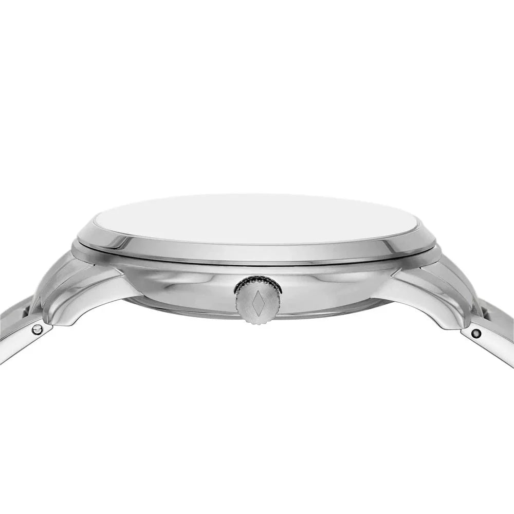 Fossil Neutra Minimalist Moonphase Blue Dial Silver Steel Strap Watch for Men - FS5907 Buy Now By Fossil